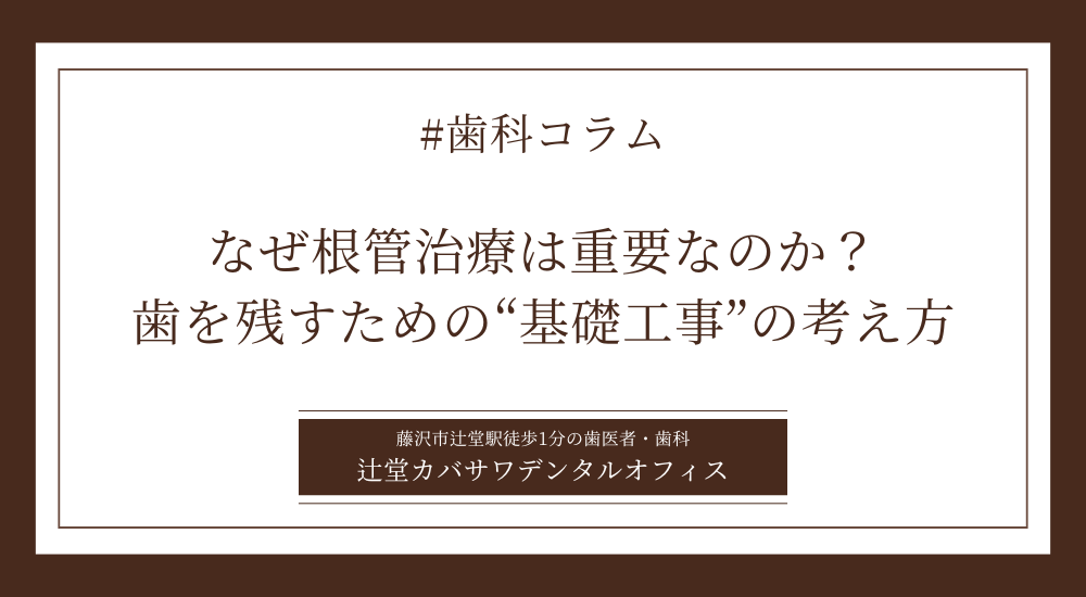根管治療を軽視するとどうなる?歯の土台を守る本当の重要性